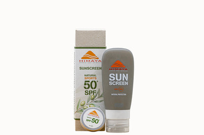 HIMAYA Natural Sunscreen  SPF 50+ 50ml – Mineral - Zinc - Reef Safe -Refillable Himaya